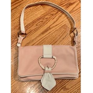 Dolce & Gabbana pink/white leather purse bag